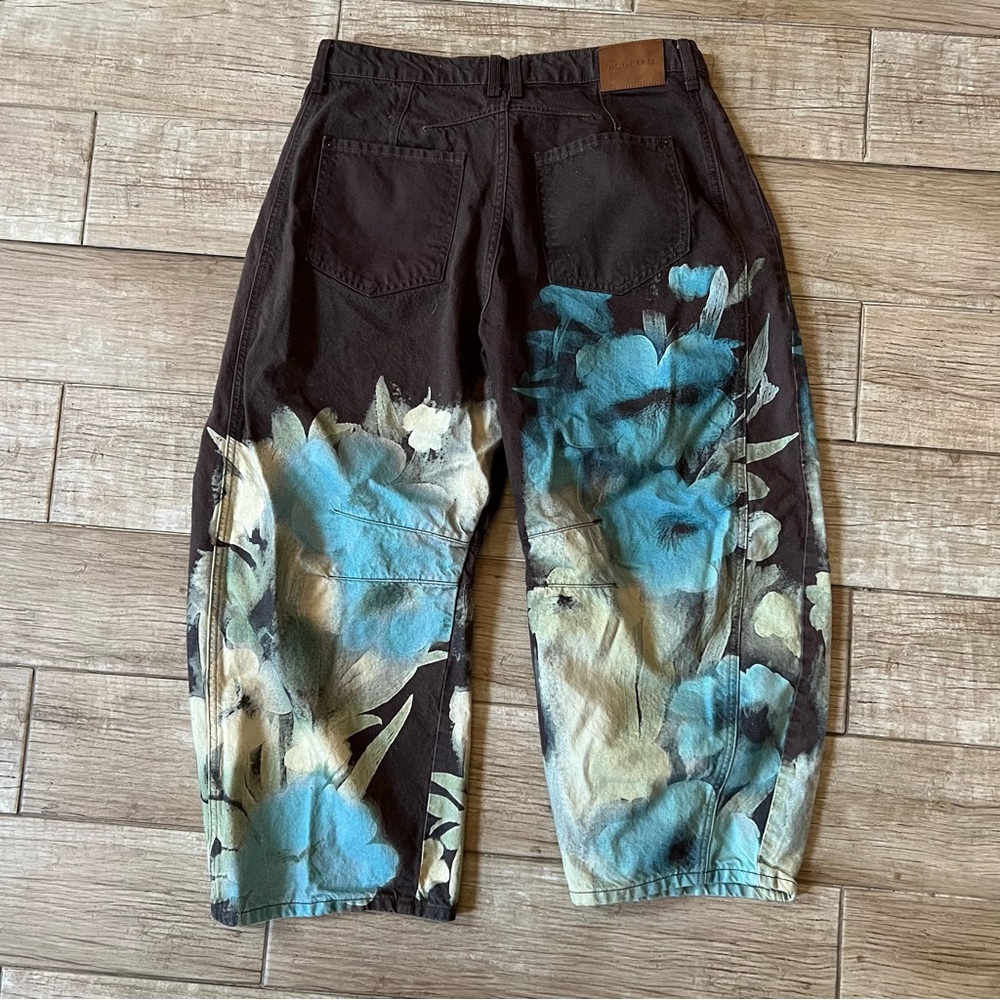 We the free good luck printed barrel jeans - Picture 2 of 3